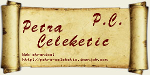 Petra Čeleketić vizit kartica